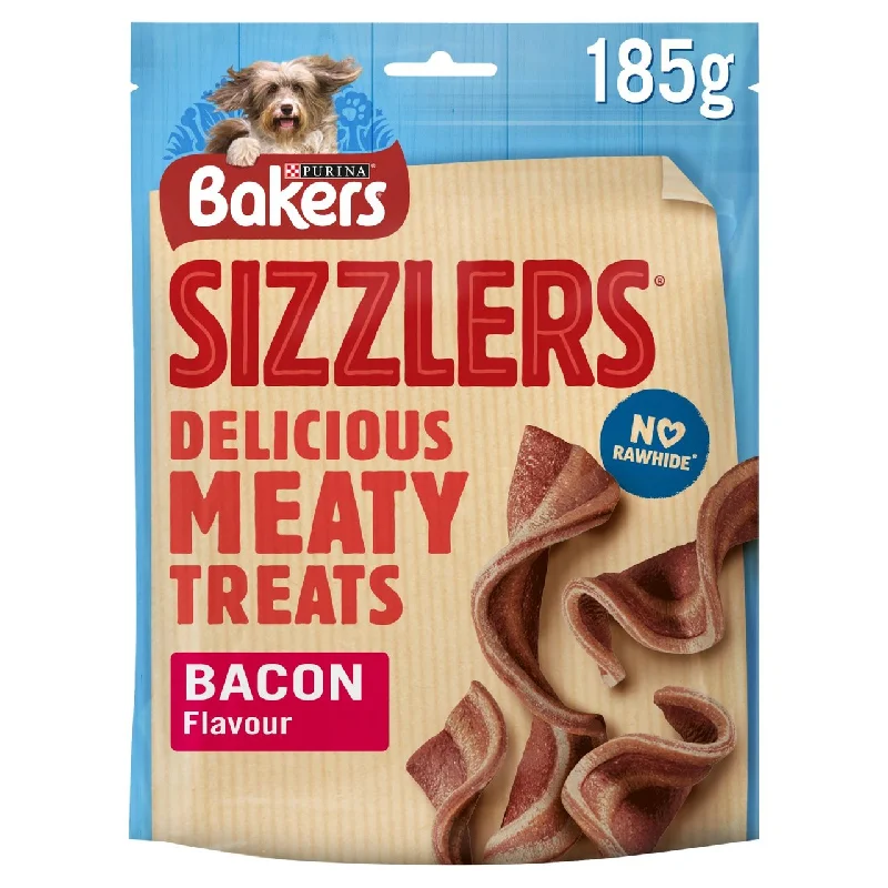 Bakers Sizzlers Dog Treats Bacon 185g