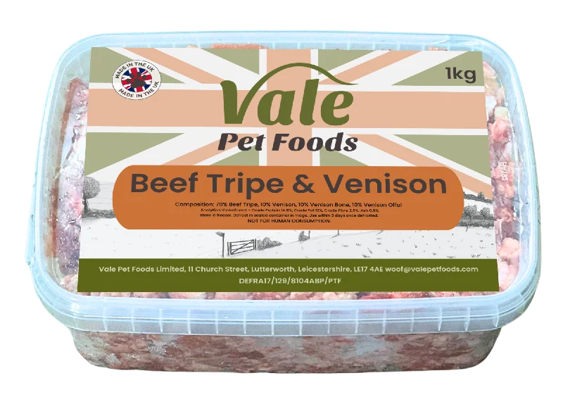 Beef Tripe & Venison 1kg