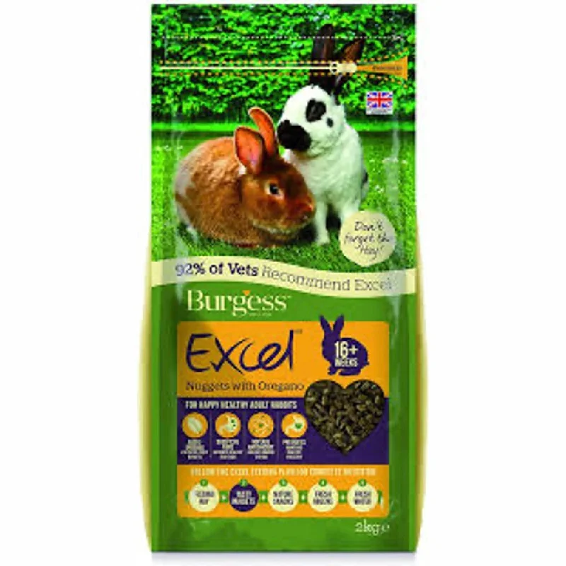 Burgess Excel Adult Rabbit Nuggets with Oregano 2Kg