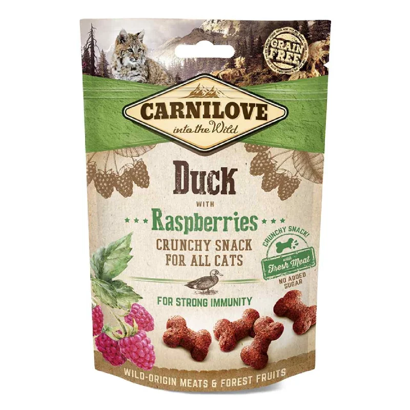 Carnilove Duck with Raspberries Crunchy Cat Treats 50g