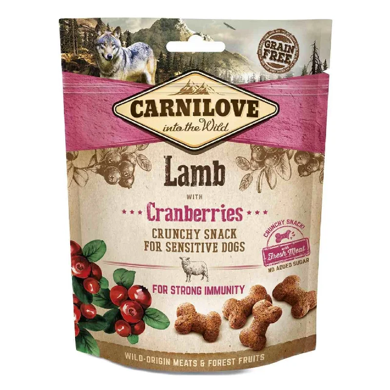 Carnilove Lamb with Cranberries Crunchy Dog Treats 200g