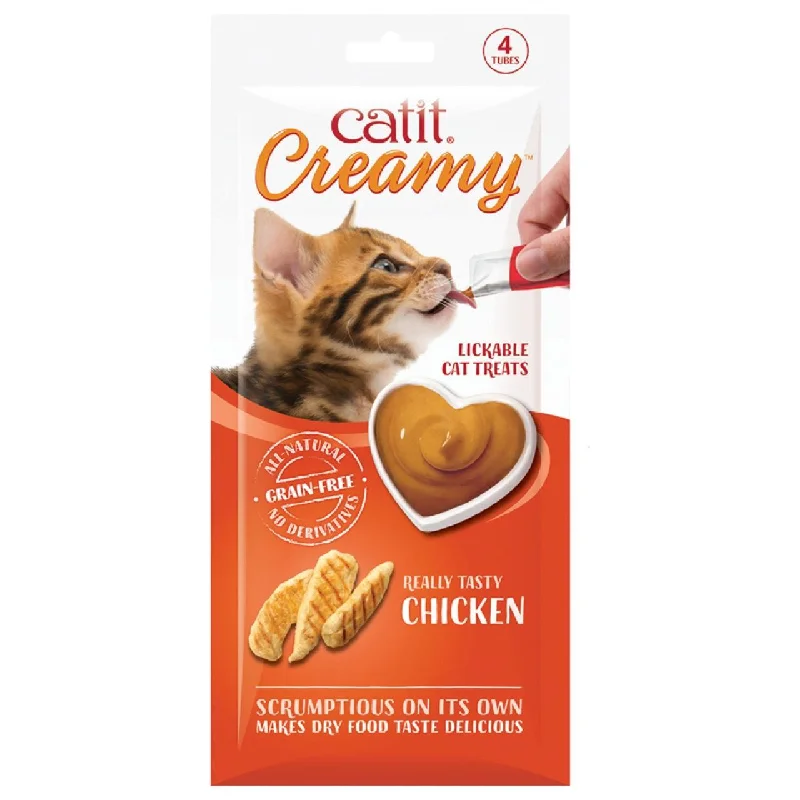 Catit Creamy Lickable Cat Treats Chicken 4 x 10g