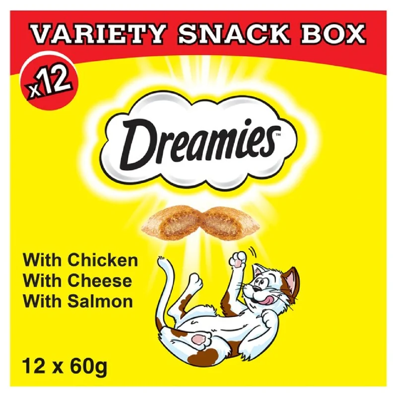 Dreamies Mixed Variety Pack Cat Treats 12 x 60g