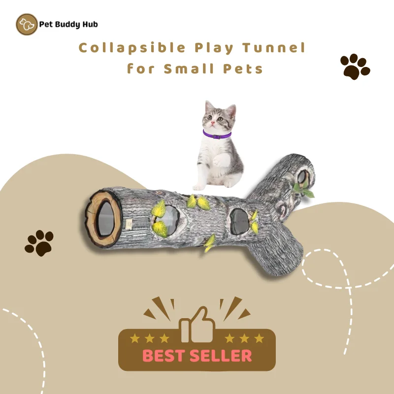 Collapsible Play Tunnel for Small Pets