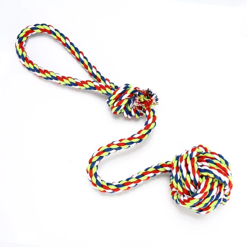 Cotton Rope and Ball Dog Chew Toy