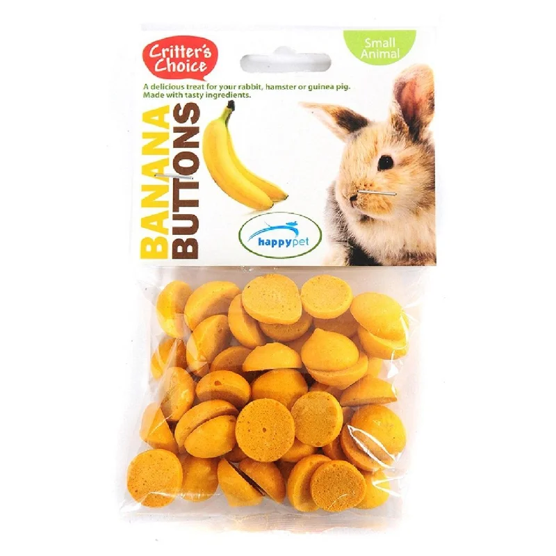 Critter's Choice Banana Buttons Small Animal Treats 40g