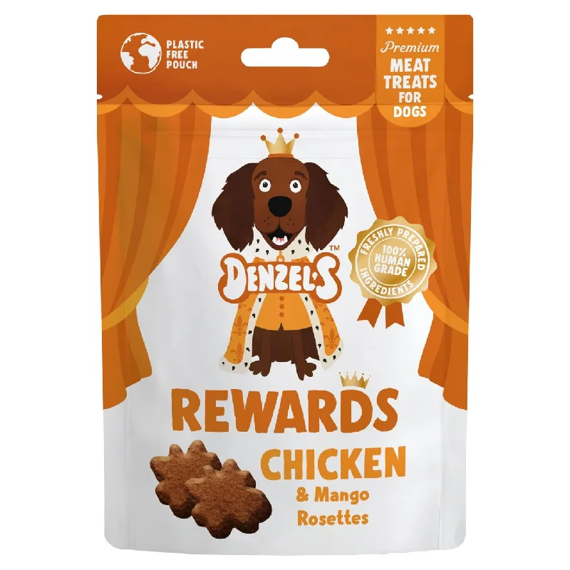 Denzel's Meaty Rewards Chicken & Mango Rosettes Dog Treats 70g