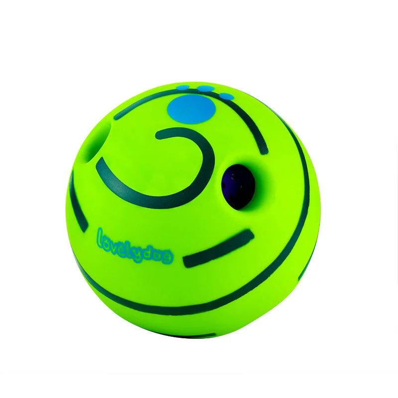 Durable Dog Wobble Ball For Interactive Fun And Teeth Cleaning Training With Giggle Sounds