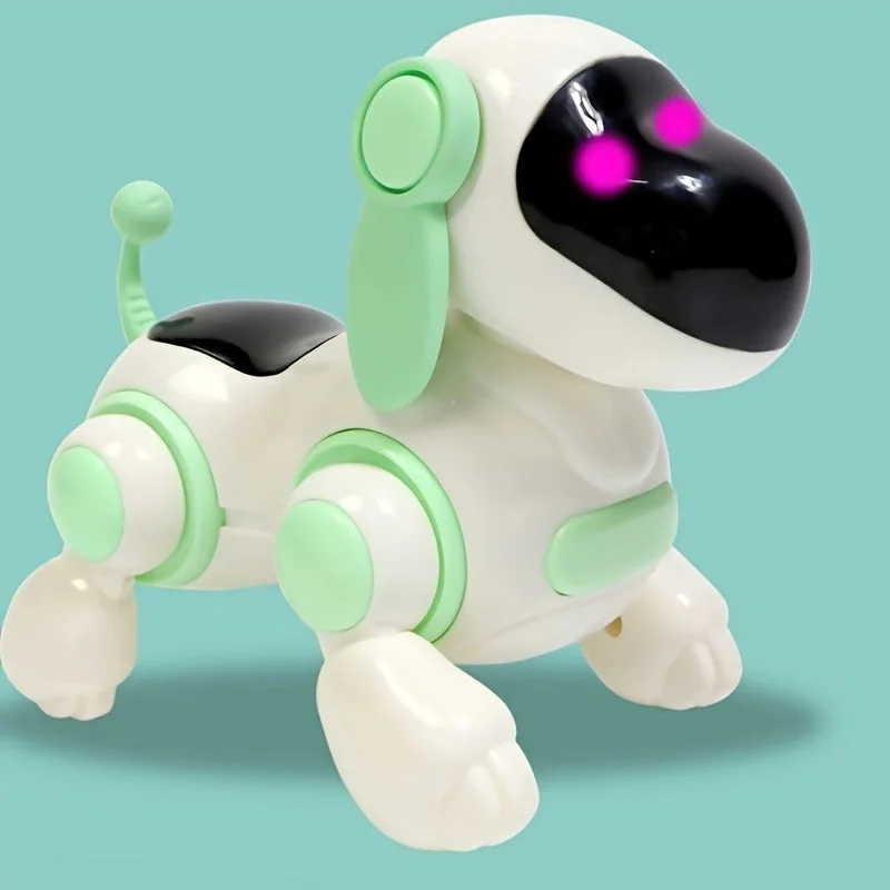 Electric Walking Mechanical Dog Toy Simulation Meeting, Calling, Moving, Music, Lighting, Intelligent Puppy Toy, Children's Electric Singing Dog Gift, Choice For Parent-child Companionship And Growth