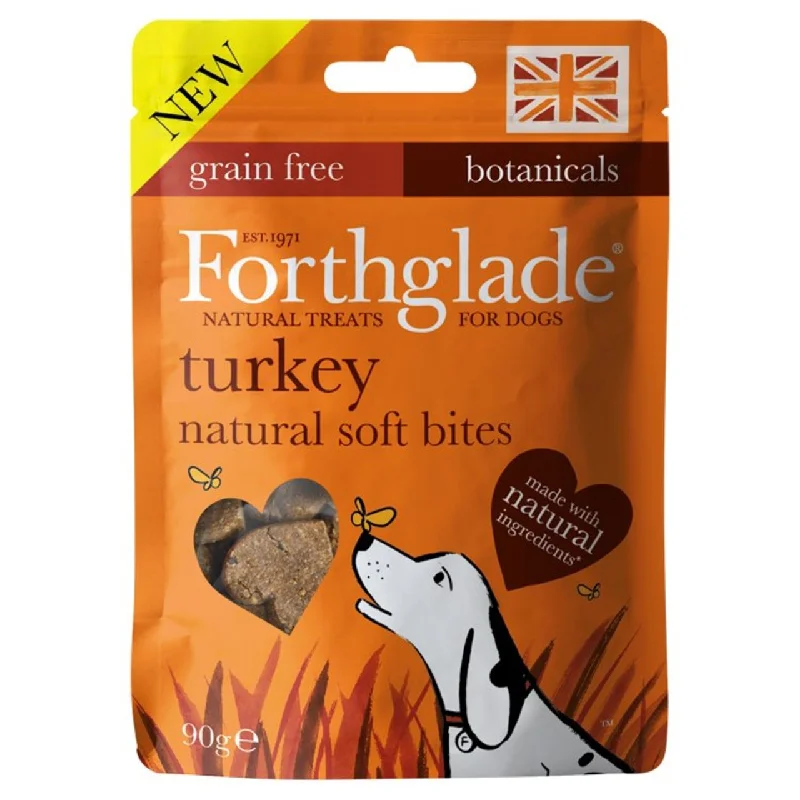 Forthglade Natural Soft Bites Turkey Dog Treats 90g