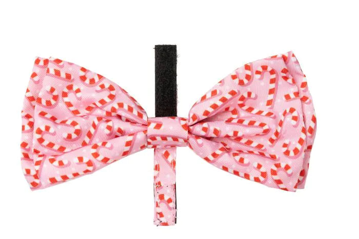 FuzzYard Candy Cane Pink Bowtie