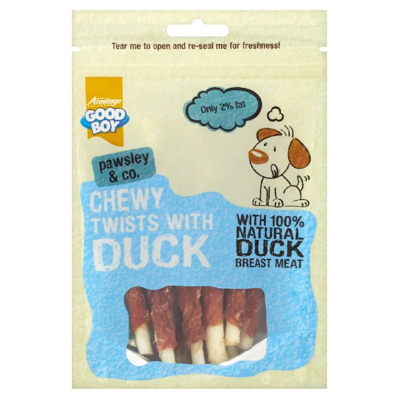 Good Boy Chewy Twists with Duck Dog Treats 90g