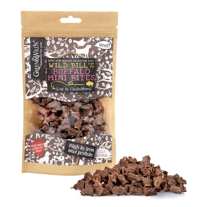 Green & Wilds Buffalo Mini Bites Dog Treats 75g