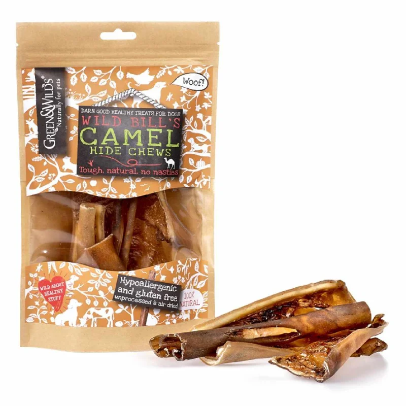 Green & Wilds Camel Hide Chews Dog Treats 100g