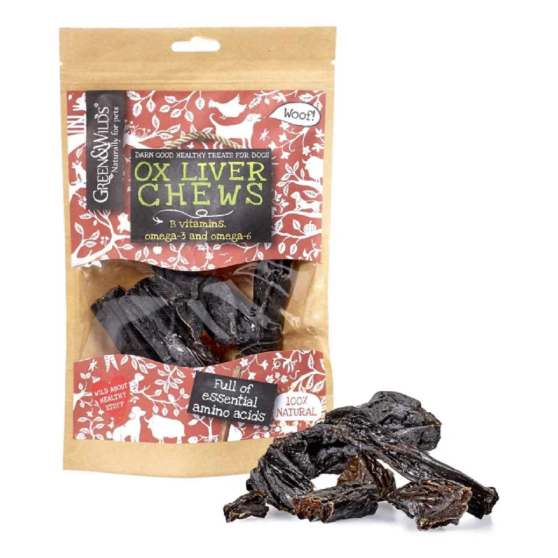 Green & Wilds Ox Liver Chews Dog Treats 100g