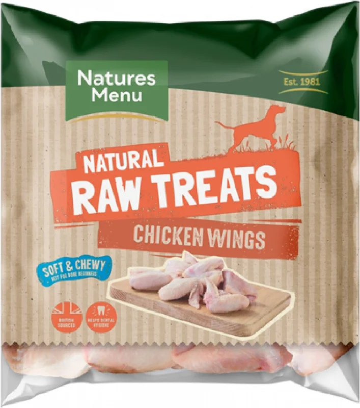 NATURES MENU HOME PREPARE RAW CHICKEN WINGS FOR DOGS 1KG