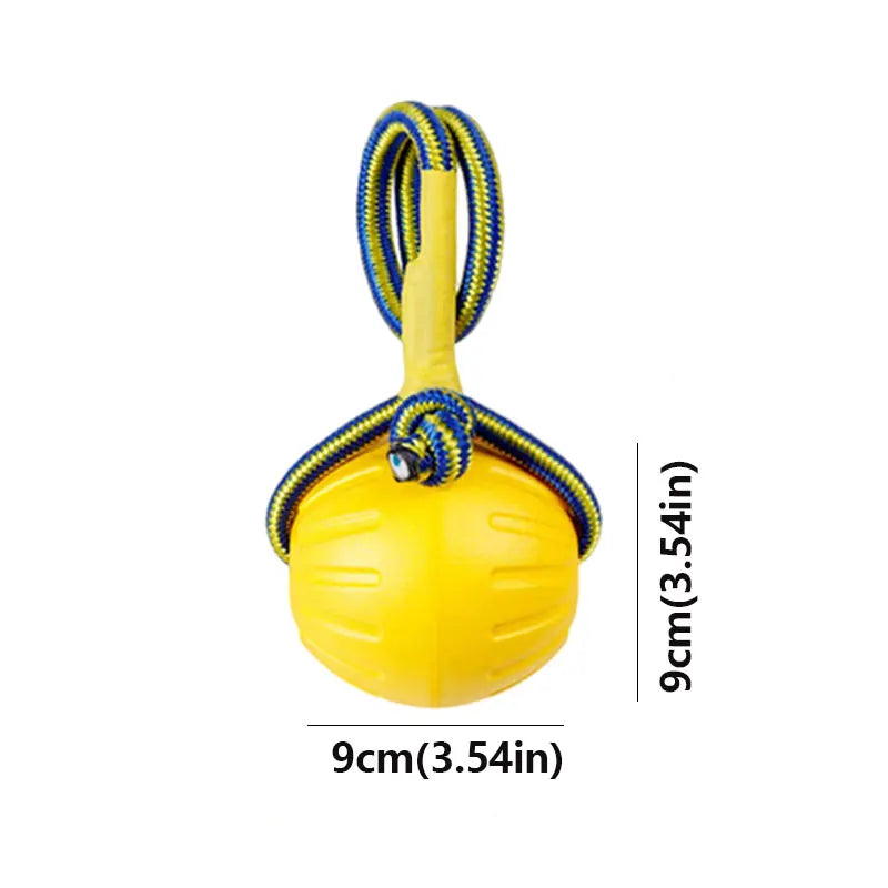 9cm ball with rope