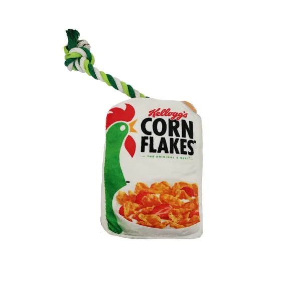 Kelloggs Corn Flakes Squeaky Dog Toy