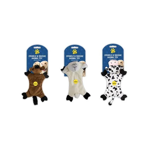 Kingdom Crinkle & Squeak Animal Toy