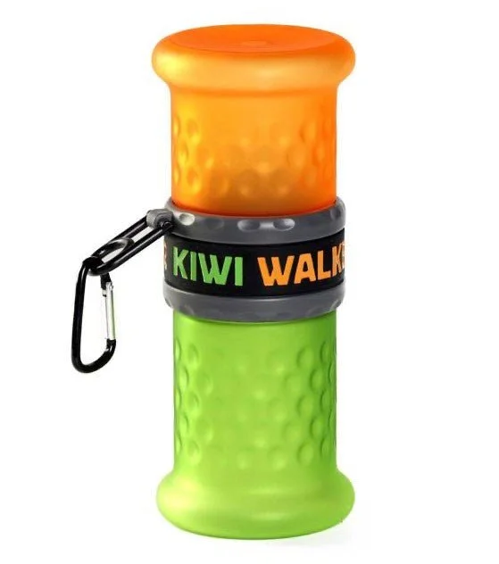 Kiwi Walker 2 in 1 Travel Bottle To Hold Food/Treat and Water