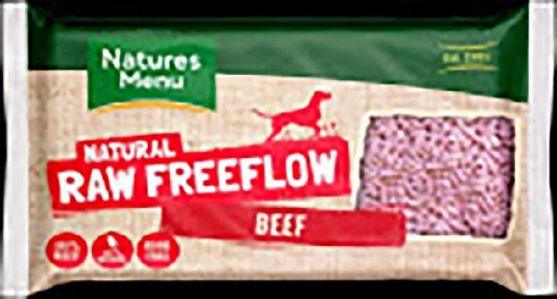 NATURES MENU HOME PREPARE RAW  BEEF FREEFLOW MINCE  FOR ADULT DOGS