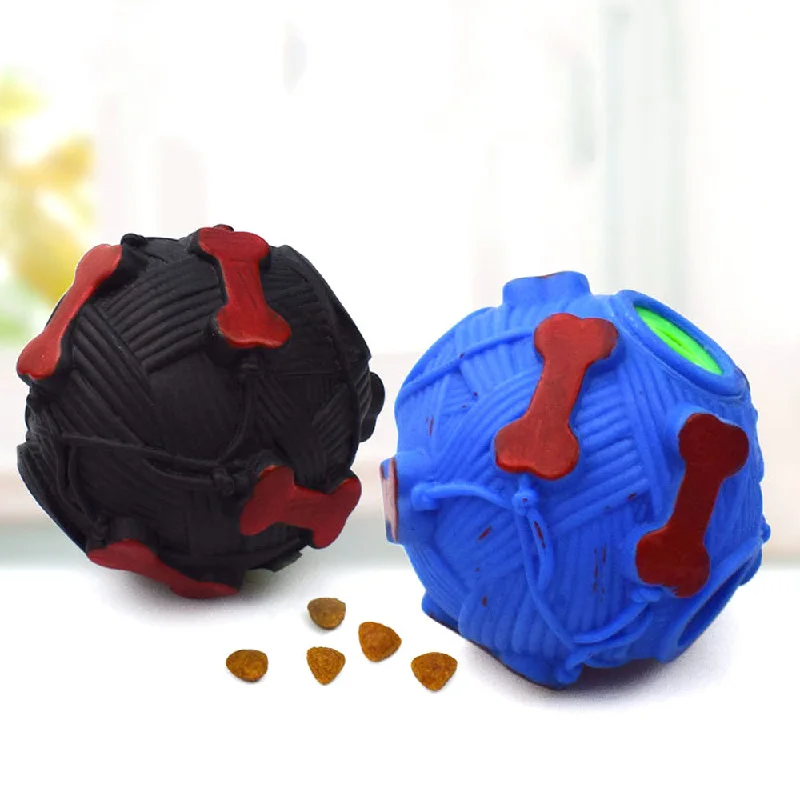 PAWS ASIA Custom Dog Treat Toy Eco Friendly Vinyl Feeder Leak Food Ball Toys Pet