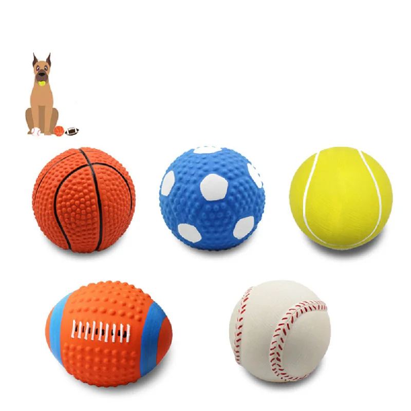 PAWS ASIA Lazada Top Seller Latex Molar Squeaky Small Dog Toys Ball Tennis