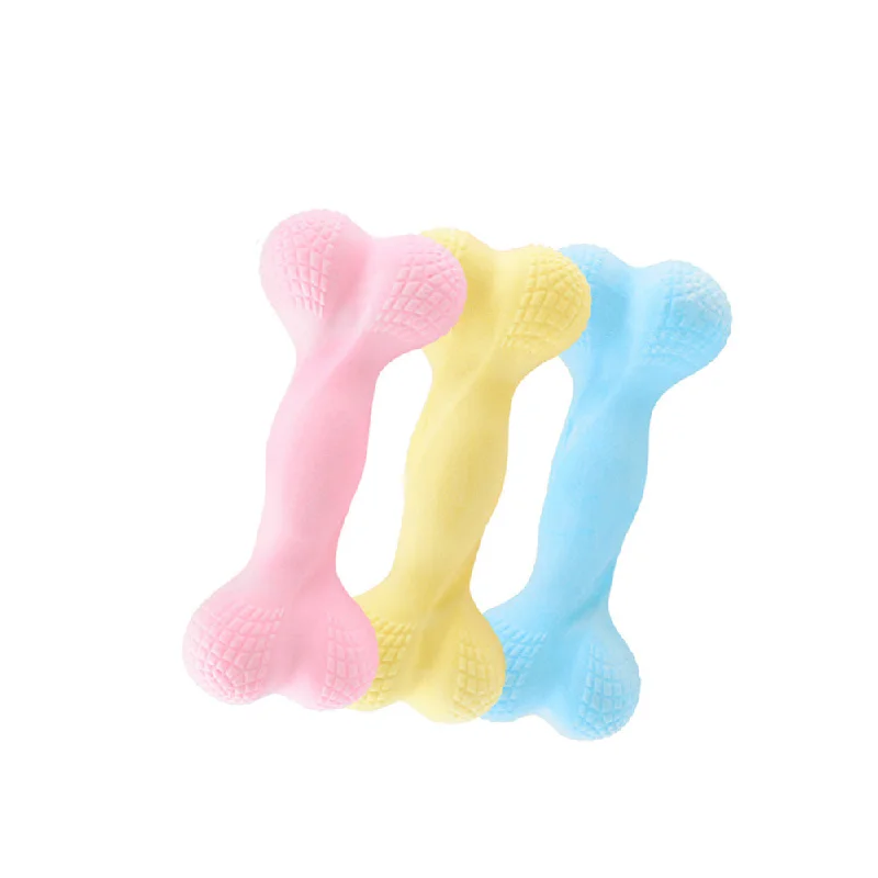 PAWS ASIA Manufacturers Milk Flavor Bone Shape Chewing Eco Friendly TPR Dog Toy