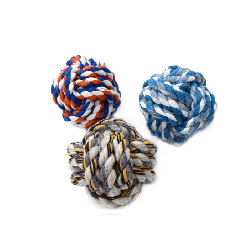 PAWS ASIA Pet Toys Wholesale New Cotton Ball Squishy Health Benefits Rope Toy For Dog