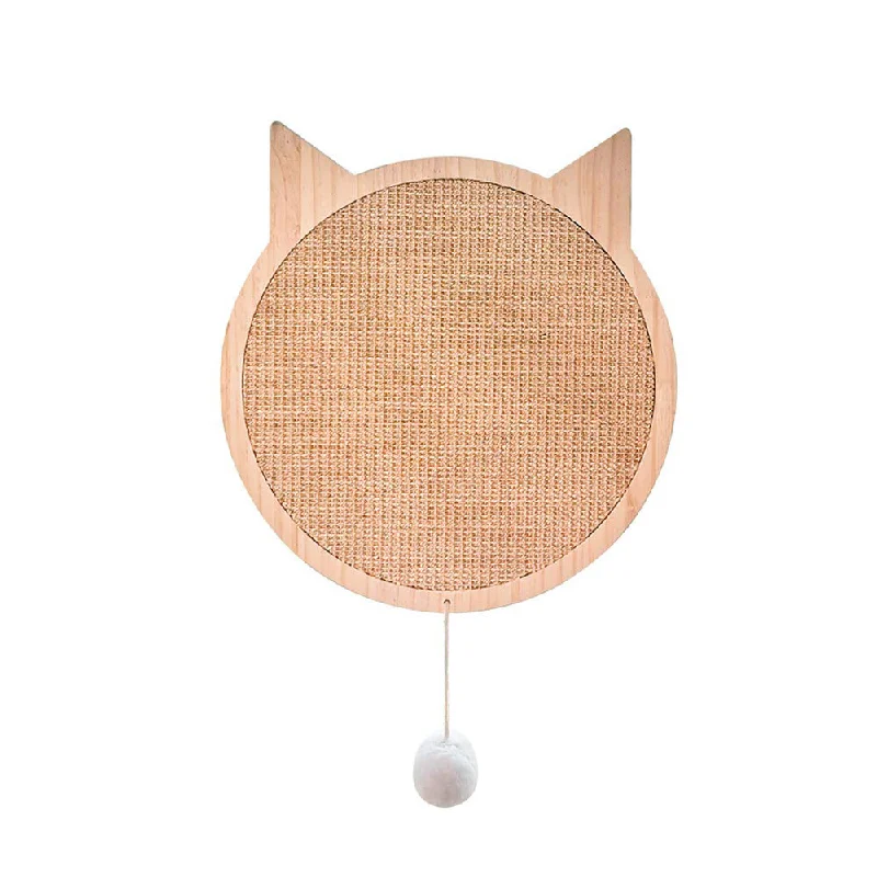 PAWS ASIA Supplier High Quality Sisal Cute Suction Cup Durable Claw Grind Pet Cat Toy Scratch Board