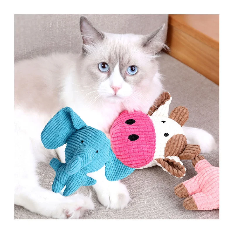 PAWS ASIA Suppliers New Style Hot Sale Cute Animal Shape Dog Toy Plush Squeaky