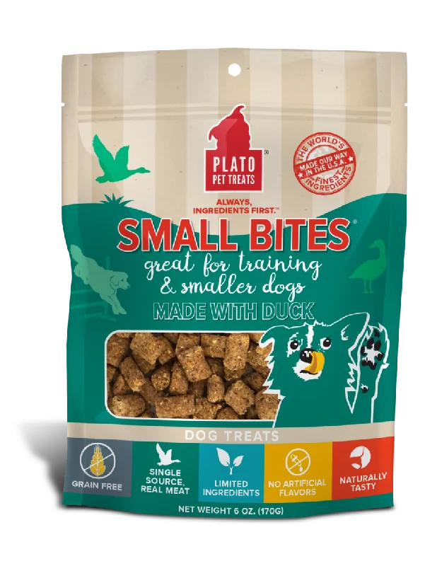 Plato Small Bites Duck Meaty Morsel Dog Treats