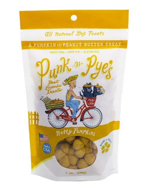 Punk-n-Pye's Nutty Pumpkins Dog Treats (7 Oz Bag)