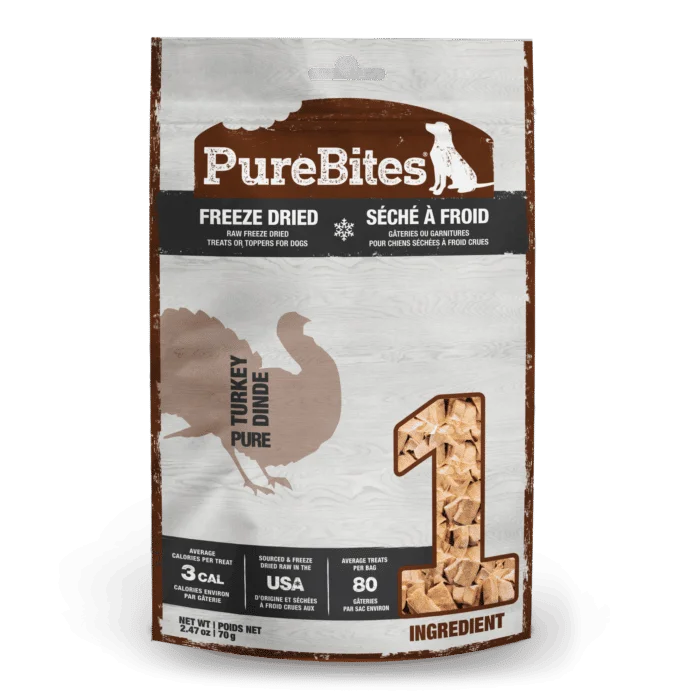 PureBites Turkey Freeze Dried Dog Treats