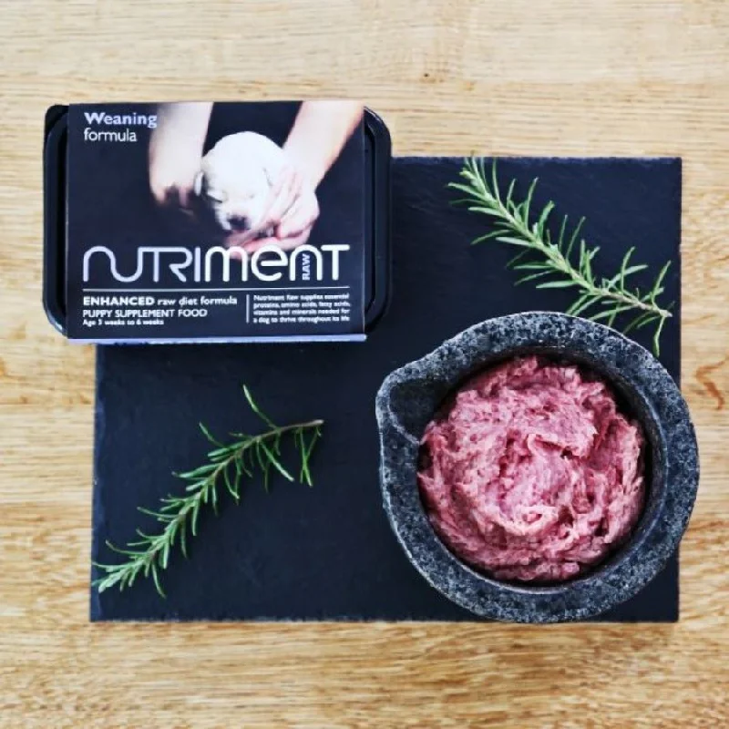 Nutriment RAW Weaning Puppy Paste - 3 Weeks To 6 Weeks 500g Tray