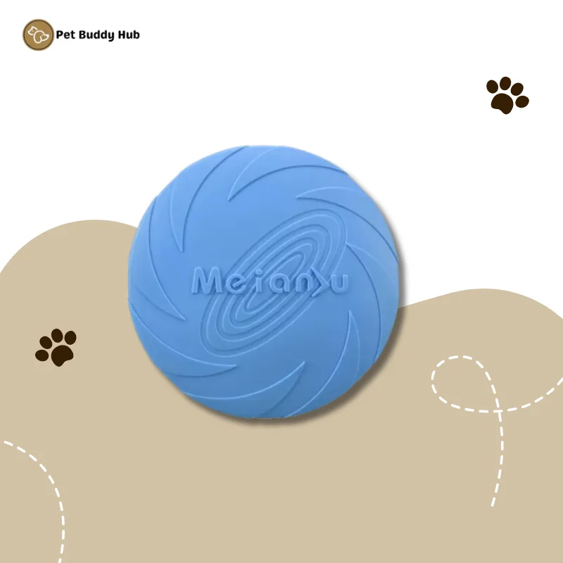 Silicone Dog Frisbee Training & Interactive Play Toy