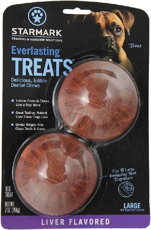 Starmark Everlasting Treats Liver Flavor Dog Dental Treats (Medium: For Dogs 15-40 lbs)