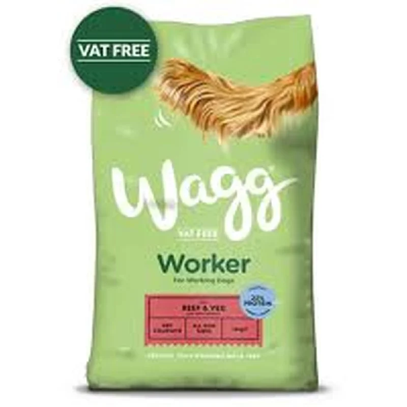 Wagg Worker Adult Dry Dog Food With Beef & Veg 16Kg