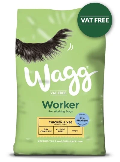 Wagg Worker Adult Dry Dog Food With Chicken & Veg And Yucca Extract 16Kg