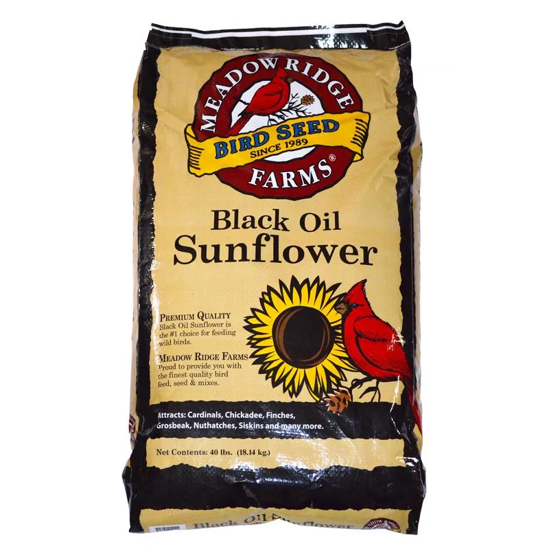 Meadows Ridge Farms All Wild Birds Black Oil Sunflower Seed Bird Seed 40 lb