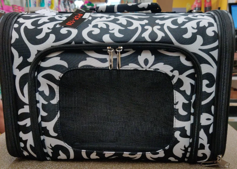 Black Swirl Cat Carrier