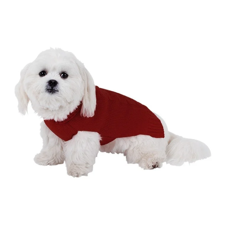 Dog Sweater Cable Boy, 60cm, 3 Asstd Colours