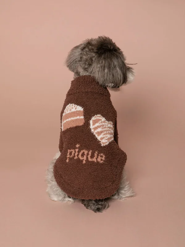 [CAT&DOG] Baby Moco Sweets Jacquard High Neck Pet Clothes