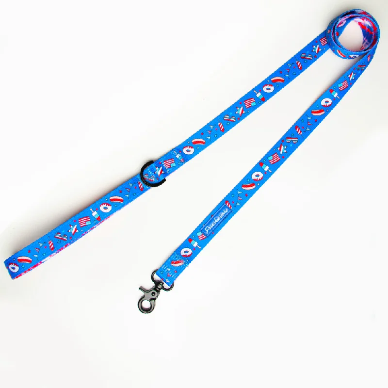 Frenchiestore Dog Luxury Leash | Red, White & Blue