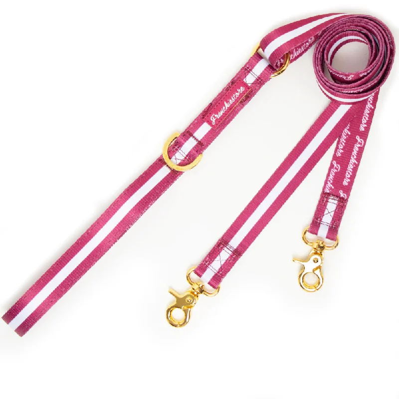 Frenchiestore Dual Dog Leash | Beet Varsity