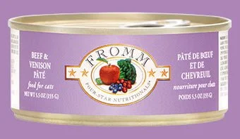 Fromm Beef & Venison Pate cat food 5.5 oz