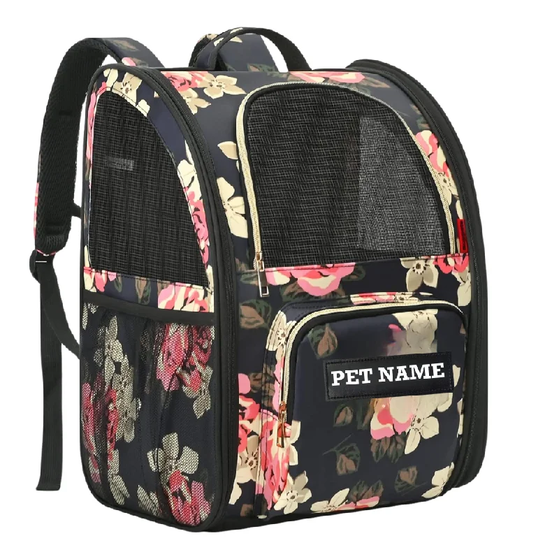 GOLDFINCH Cat and Dog Bag Backpack Carrier (French Peony) - KIKA Pets