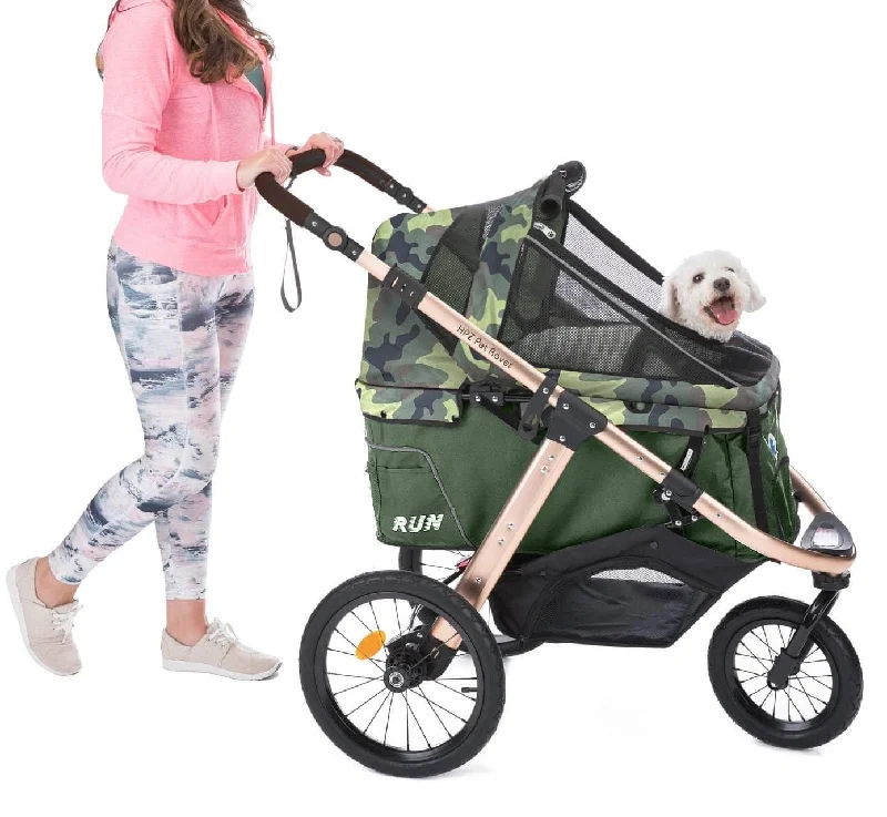 HPZ™ PET ROVER RUN Performance Jogging Sports Stroller for Small/Medium Dogs, Cats and Pets (Green Camo)