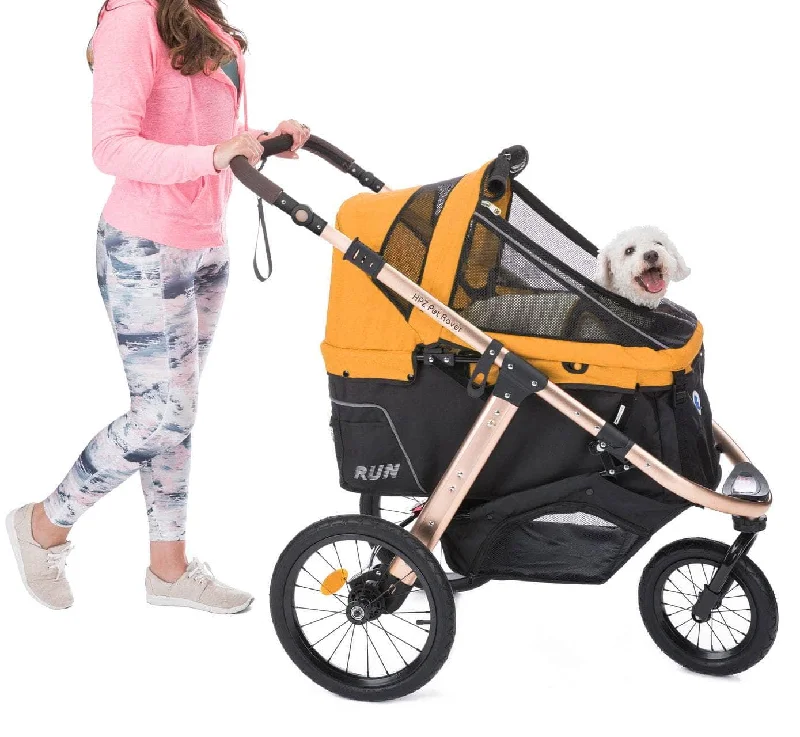 HPZ™ PET ROVER RUN Performance Jogging Sports Stroller for Small/Medium Dogs, Cats and Pets (Speed Yellow)