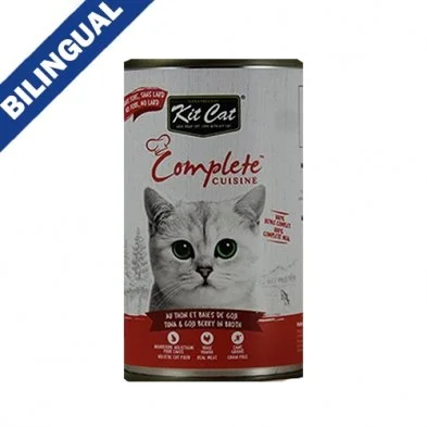 Kit Cat® Complete Cuisine™ Tuna and Goji Berry in Broth Wet Cat Food 150gm